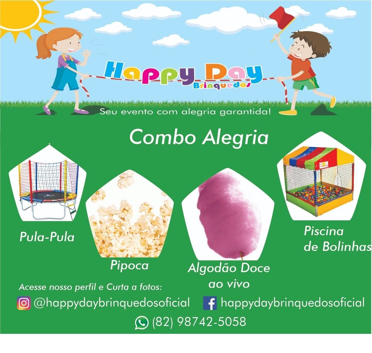 Combo de brinquedos para festas em Maceió